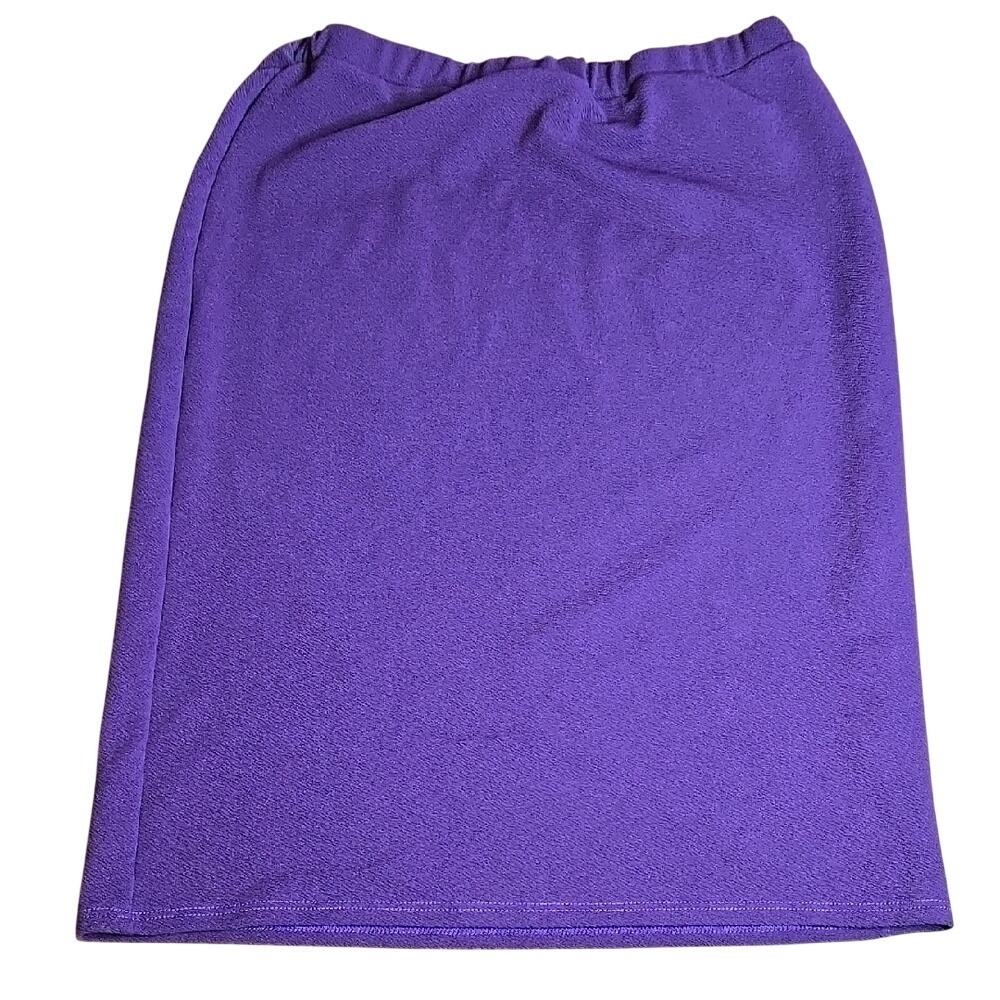 MOA Collection‎ Pencil Skirt, Purple, Monochrome Office Business Casual 2XL